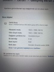 HP Victus İ5-14500HX 16 RAM 512 SSD RTX 4050 6 GB 16'' FHD 144HZ.