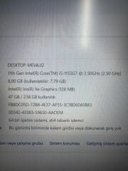 Huaewı MateBook D15 İ5-1155G7 8 RAM 256 SSD