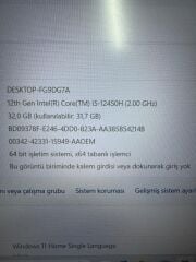 EXCALIBUR G870 i5-12450H 32 RAM 1 TB SSD RTX 4060 8GB 105W 144Hz