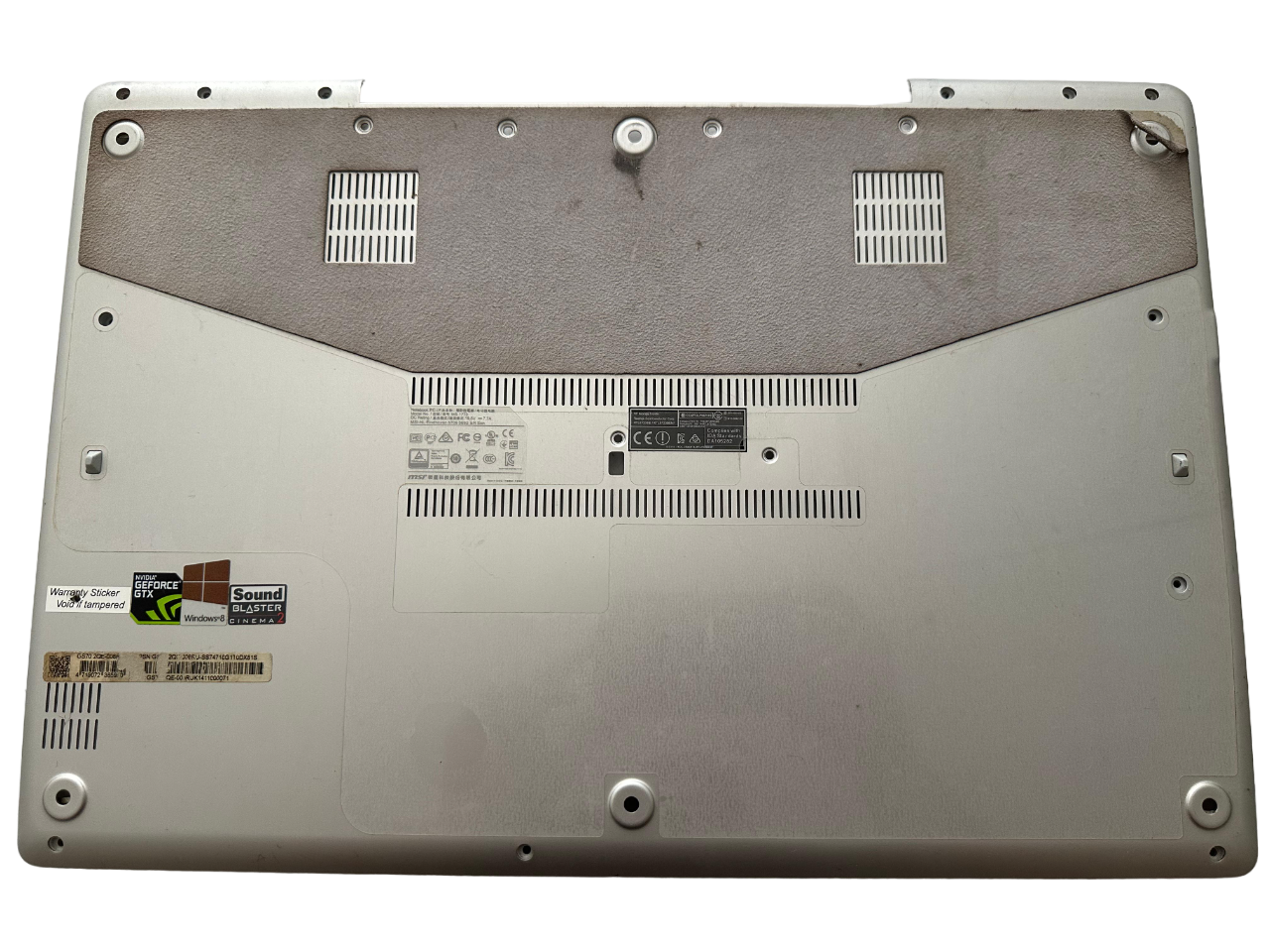 Msi GS70 MS-1771 MS-1772 MS-1773 Alt Kasa Orjinal Yedek Parça